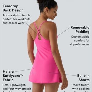 Halara Softlyzero Plush Backless Active Dress